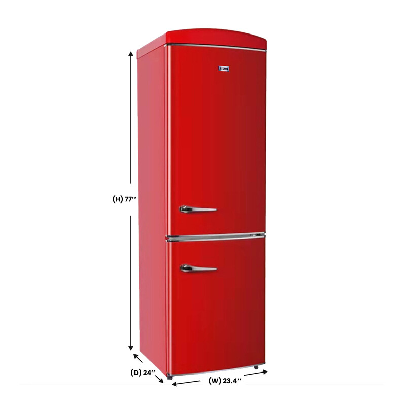 Conserv 24in RETRO BOTTOM MOUNT 11cf Refrigerator Fast Freeze 110V -- RF132R
