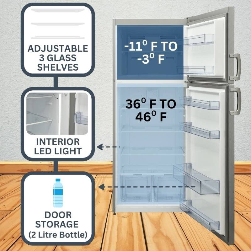 14.3 cf Refrigerator-Freezer Top Mount Frost Free E-Star Europe RF142S