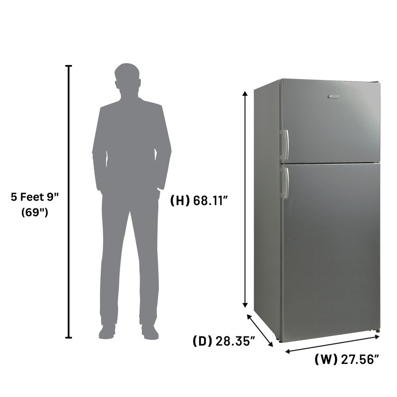 14.3 cf Refrigerator-Freezer Top Mount Frost Free E-Star Europe RF142S