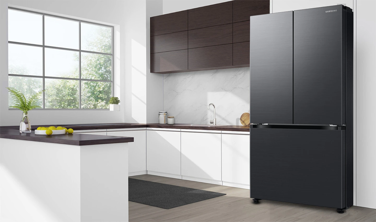 Modern, built-in look