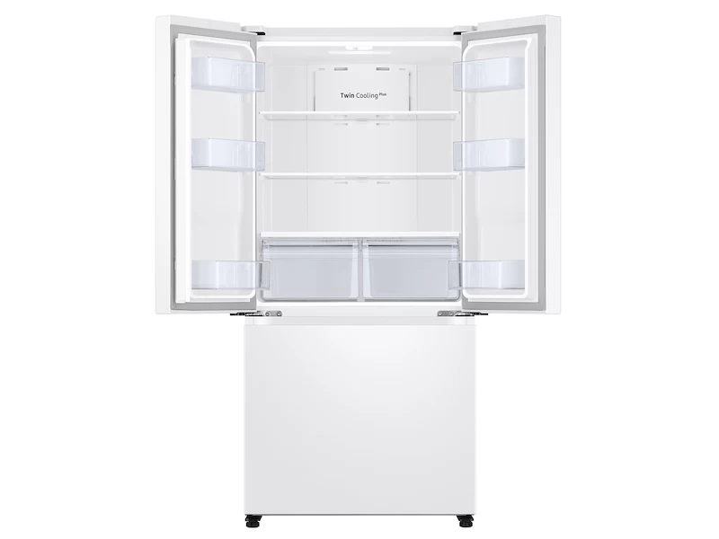 18 cu. ft. Smart Counter Depth 3-Door French Door Refrigerator RF18A5101WWAA, product image 3 of 10