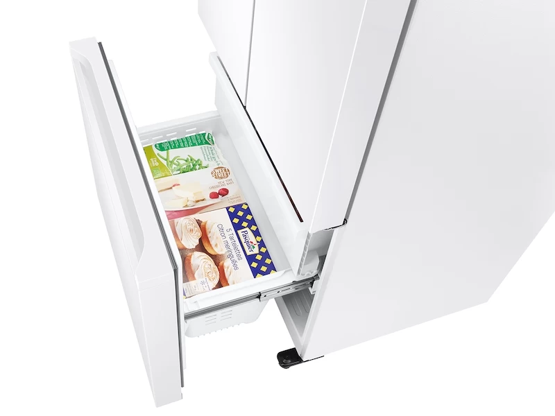 18 cu. ft. Smart Counter Depth 3-Door French Door Refrigerator RF18A5101WWAA, product image 8 of 10