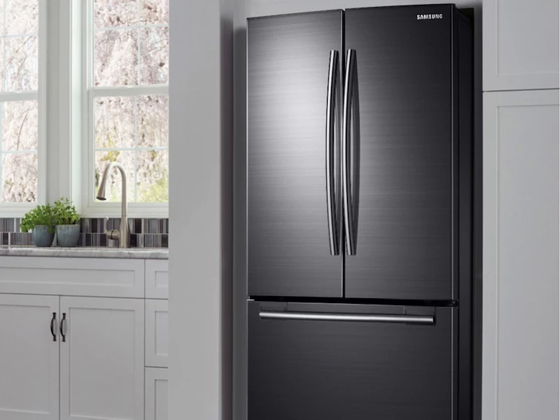 18 cu. ft. Counter Depth French Door Refrigerator in Black Stainless Steel view 2