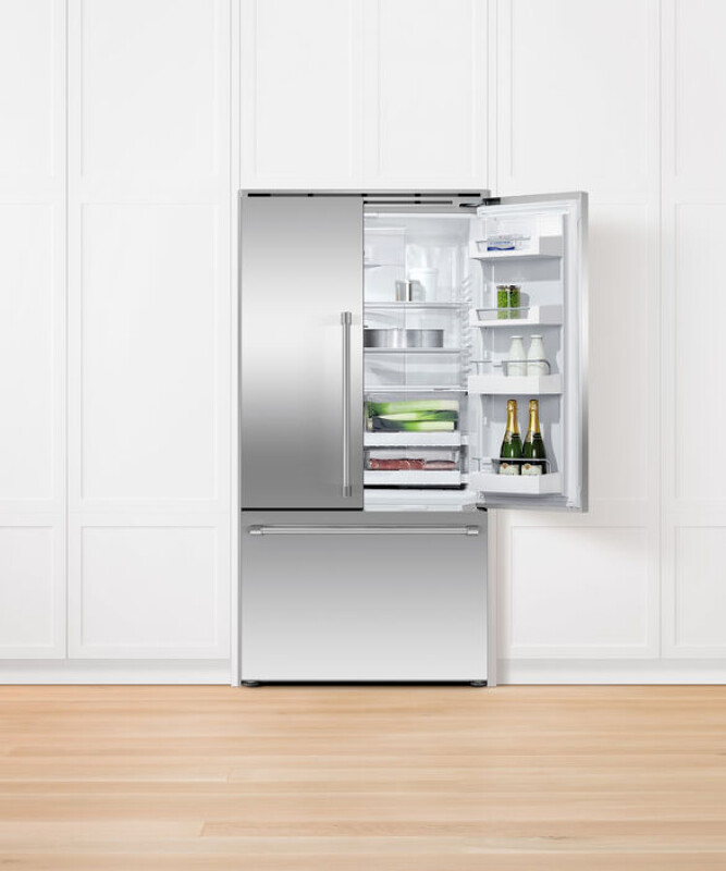 Fisher Paykel Freestanding French Door Refrigerator Freezer, 36", 20.1 cu ft, Ice Stainless Steel RF201ACJSX1 Picture 1