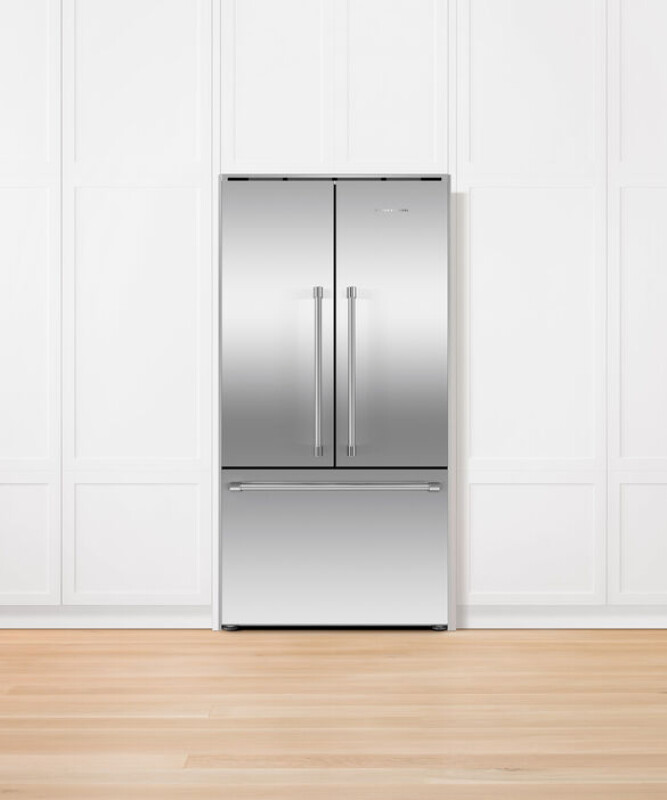 Freestanding French Door Refrigerator Freezer, 36", 20.1 cu ft, Ice RF201ACJSX1