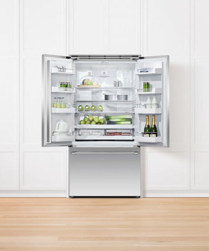 Freestanding French Door Refrigerator Freezer, 36", 20.1 cu ft, Ice RF201ACJSX1