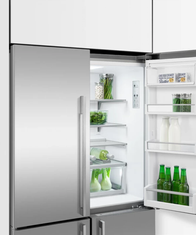 Freestanding Quad Door Refrigerator Freezer, 36", 18.9 cu ft, Ice & Water view 6