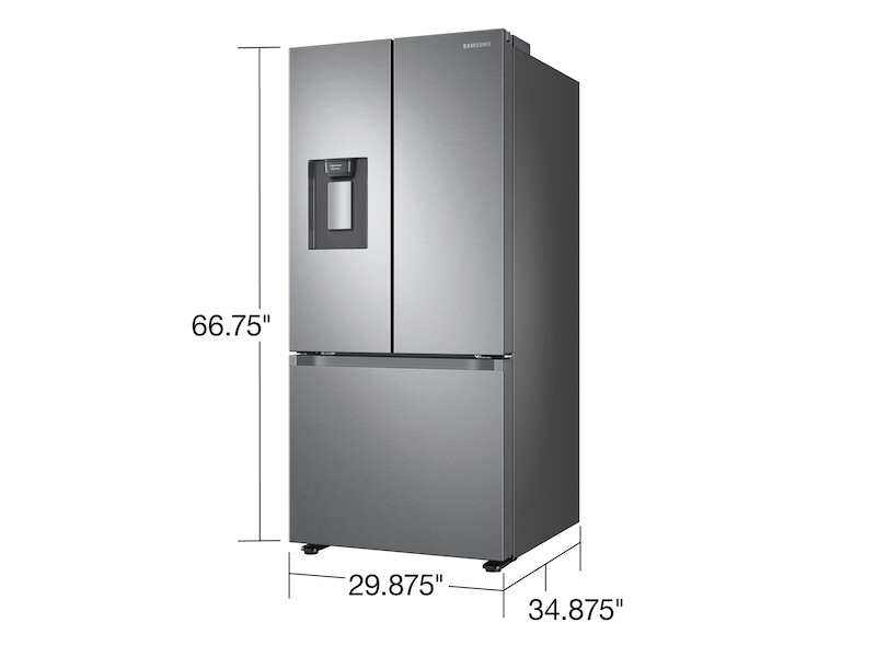 21.6 cu. ft. 30-Inch French Door Refrigerator (White) view 4