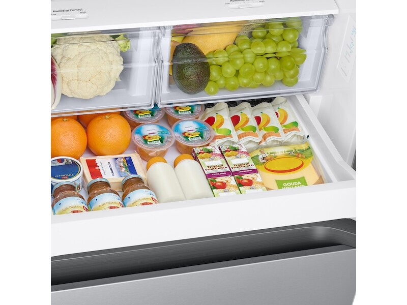 21.6 cu. ft. 30-Inch French Door Refrigerator (White) view 8