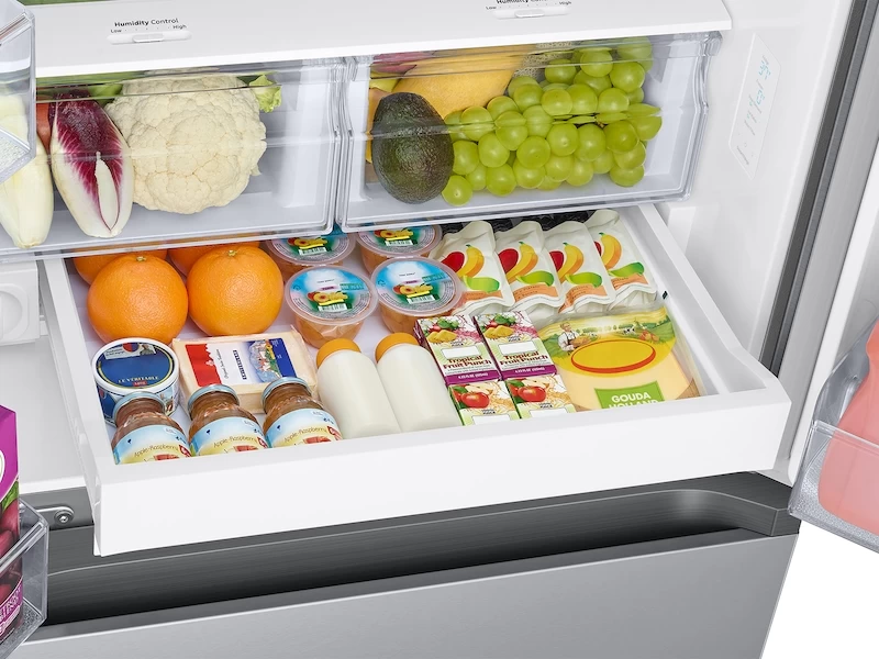 22 cu. ft. Smart 3-Door French Door Refrigerator RF22A4121SR