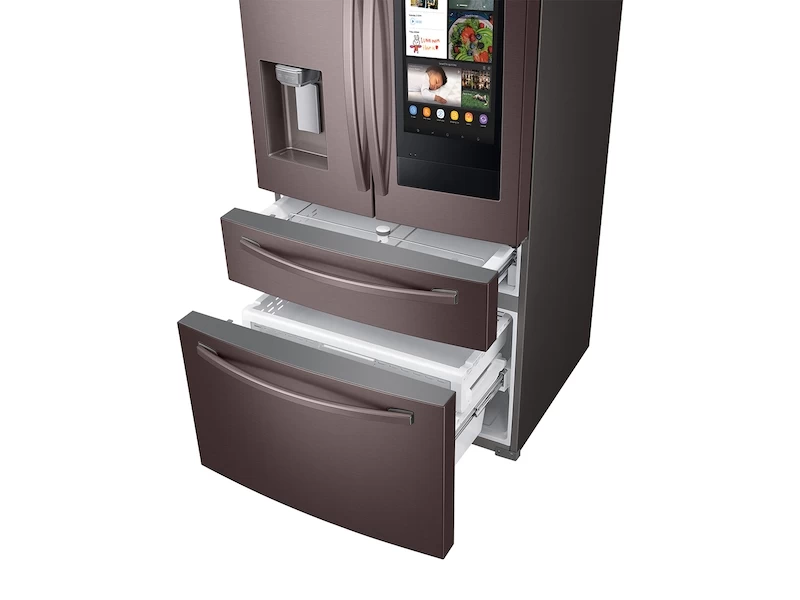 22 cu. ft. 4-Door French Door, Counter Depth Refrigerator with 21.5” Touch Screen Family Hub RF22R7551DTAA
