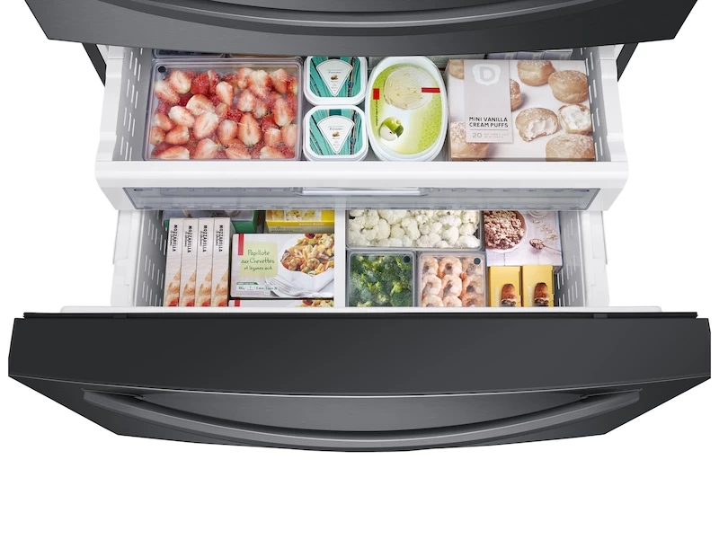 22 cu. ft. 4-Door French Door, Counter Depth Refrigerator with 21.5” Touch Screen Family Hub RF22R7551SGAA