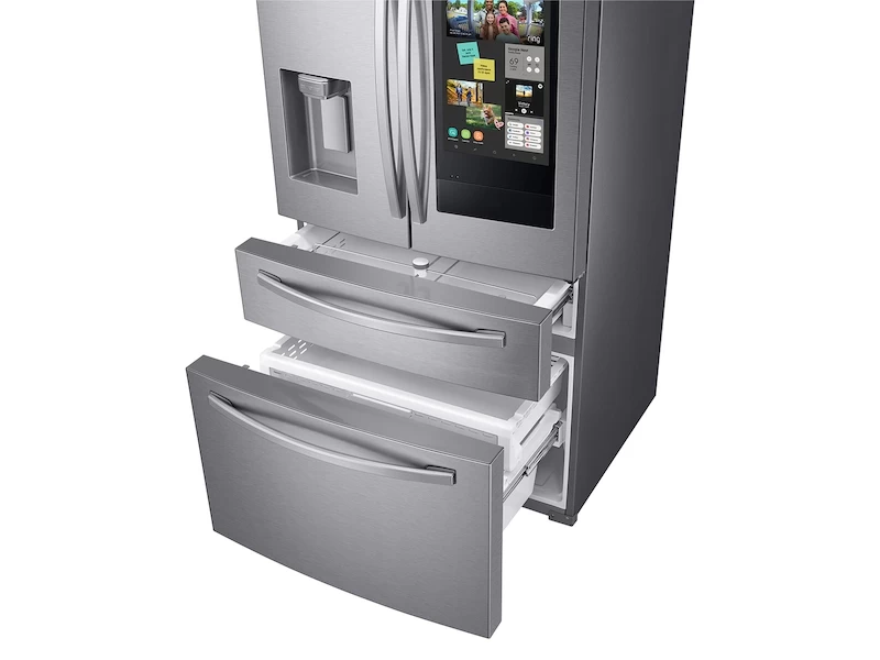 22 cu. ft. 4-Door French Door, Counter Depth Refrigerator with 21.5” Touch Screen Family Hub RF22R7551SRAA