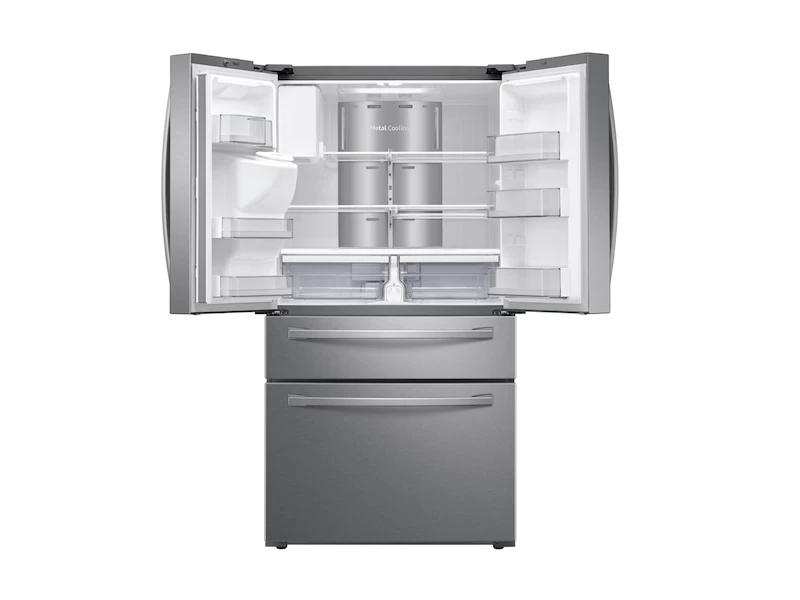 22 cu. ft. 4-Door French Door, Counter Depth Refrigerator with 21.5” Touch Screen Family Hub RF22R7551SRAA