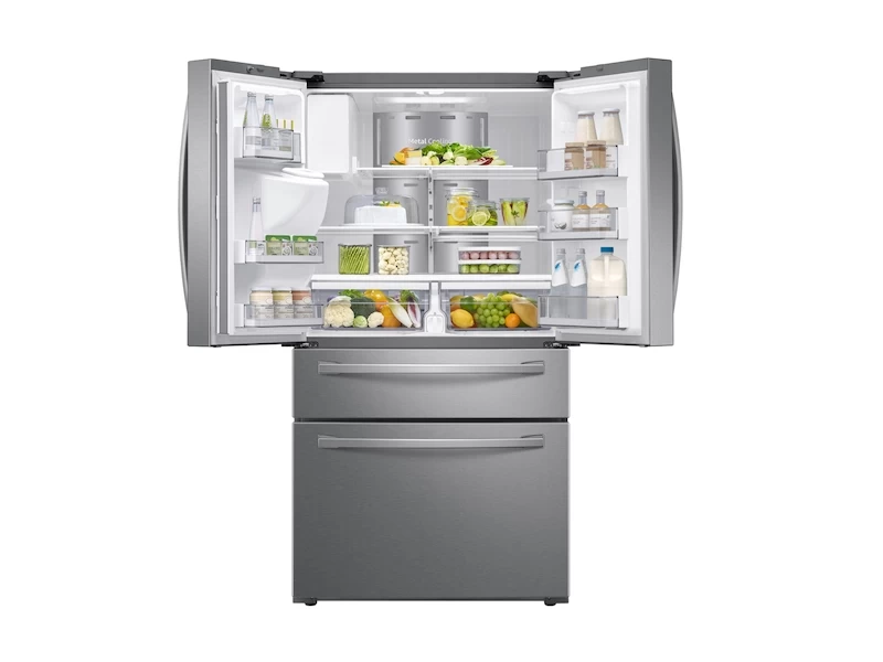 22 cu. ft. 4-Door French Door, Counter Depth Refrigerator with 21.5” Touch Screen Family Hub RF22R7551SRAA