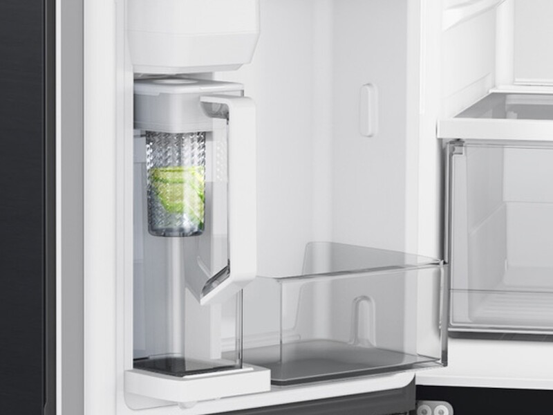 23 cu. ft. Smart Counter Depth 4-Door Flex™ refrigerator with AutoFill Water Pitcher and Dual Ice Maker in Black Stainless Steel RF23A9071SGAA