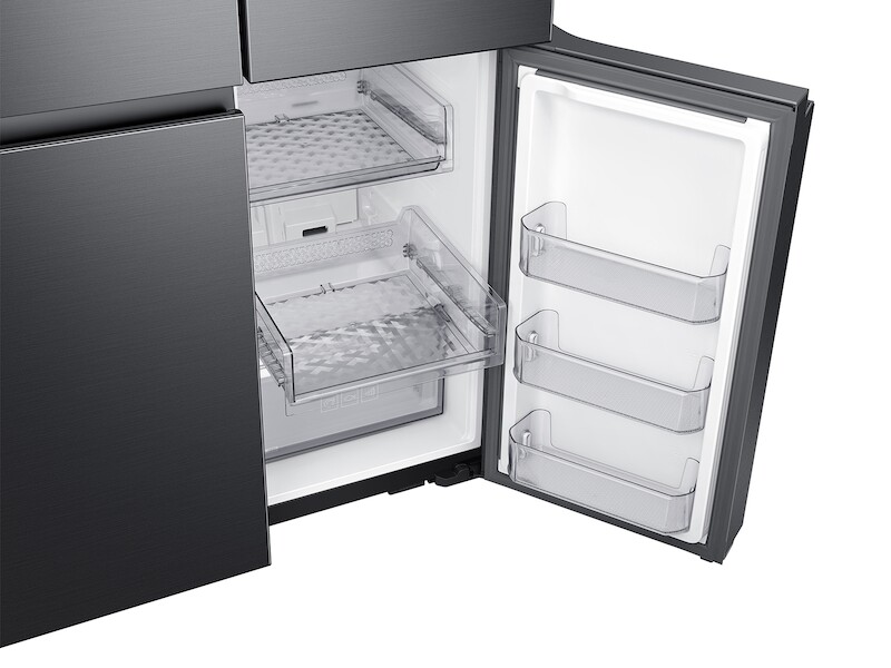 23 cu. ft. Smart Counter Depth 4-Door Flex™ refrigerator with AutoFill Water Pitcher and Dual Ice Maker in Black Stainless Steel RF23A9071SGAA