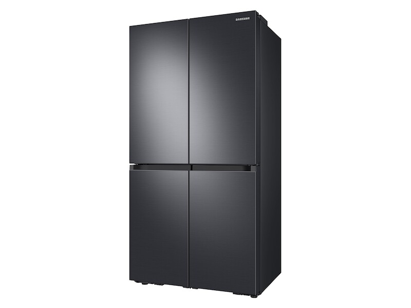 23 cu. ft. Smart Counter Depth 4-Door Flex™ refrigerator with AutoFill Water Pitcher and Dual Ice Maker in Black Stainless Steel RF23A9071SGAA