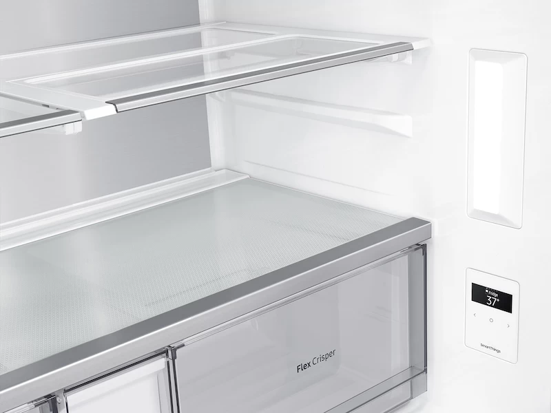 23 cu. ft. Smart Counter Depth 4-Door Flex Refrigerator with Beverage Center and Dual Ice Maker RF23A9671SGAA
