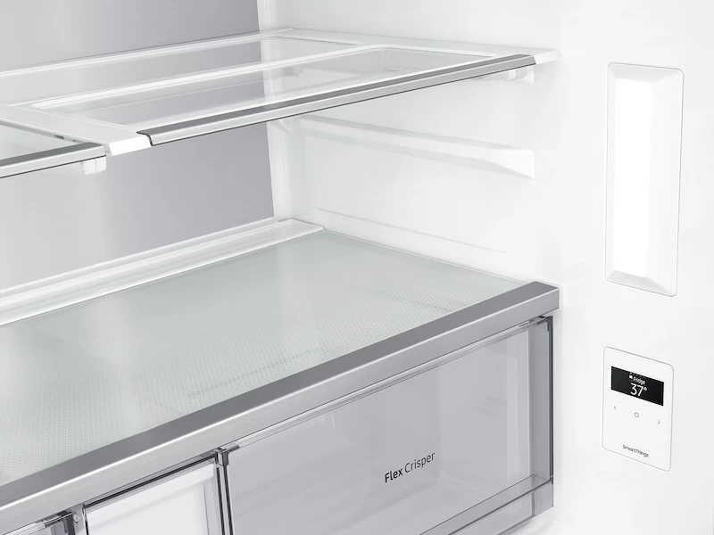 23 cu. ft. Smart Counter Depth 4-Door Flex Refrigerator with Beverage Center and Dual Ice Maker RF23A9671SRAA
