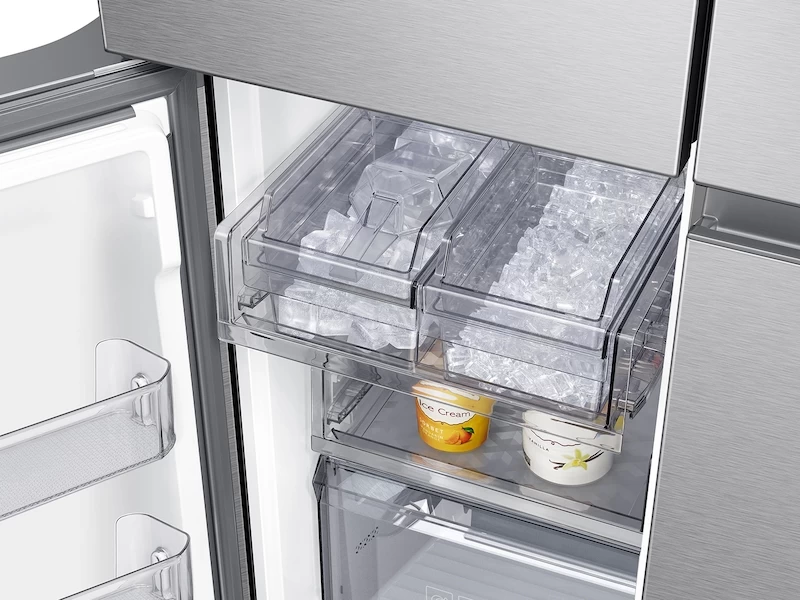 23 cu. ft. Smart Counter Depth 4-Door Flex Refrigerator with Beverage Center and Dual Ice Maker RF23A9671SRAA