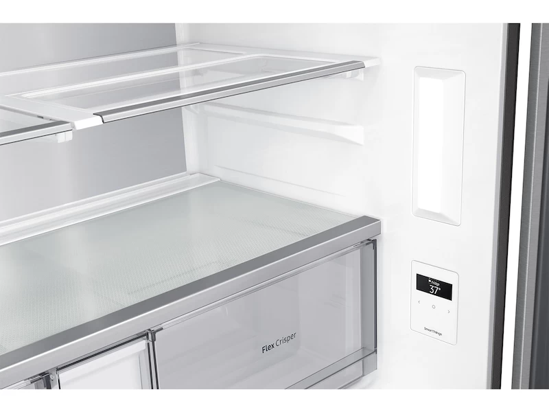 23 cu. ft. Smart Counter Depth 4-Door Flex refrigerator with Family Hub™ and Beverage Center RF23A9771SRAA