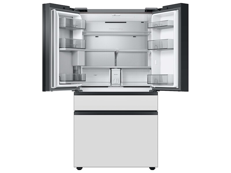 Bespoke 4-Door French Door Refrigerator (23 cu. ft.) with Customizable Door Panel Colors and Beverage Center RF23BB8600APAA