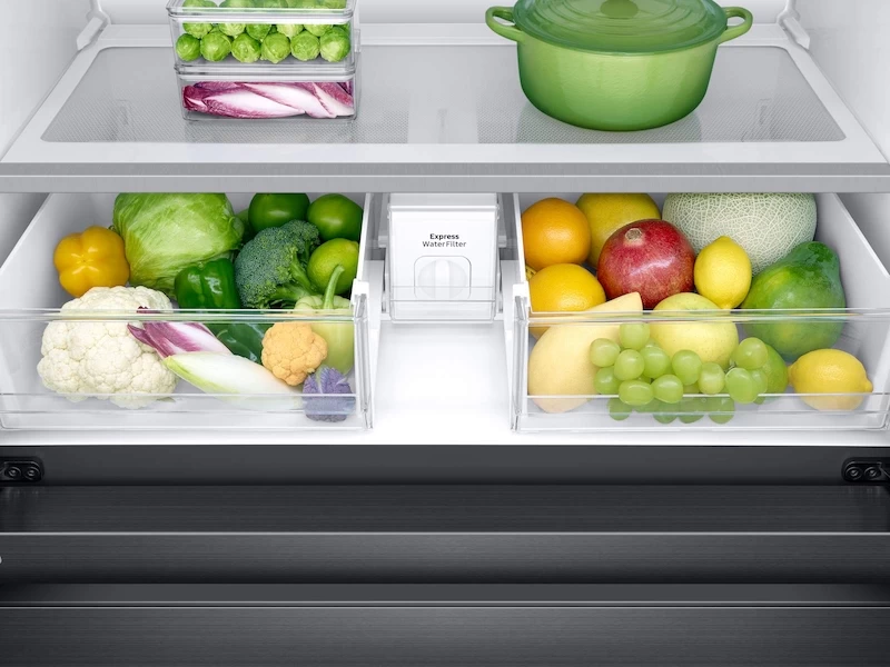 22 cu. ft. Family Hub Counter Depth 4-Door French Door Refrigerator RF23M8570SGAA