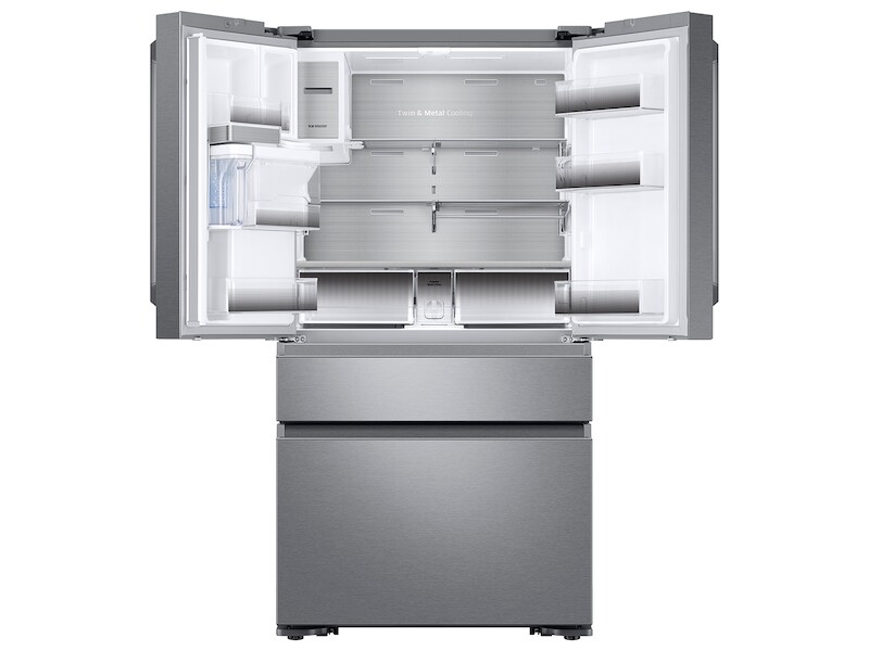 22 cu. ft. Family Hub™ Counter Depth 4-Door French Door Refrigerator in Stainless Steel RF23M8590SR