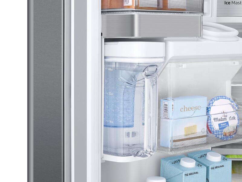 22 cu. ft. Family Hub™ Counter Depth 4-Door French Door Refrigerator in Stainless Steel RF23M8590SR