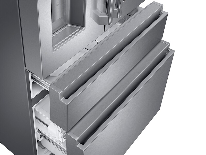 22 cu. ft. Family Hub™ Counter Depth 4-Door French Door Refrigerator in Stainless Steel RF23M8590SR