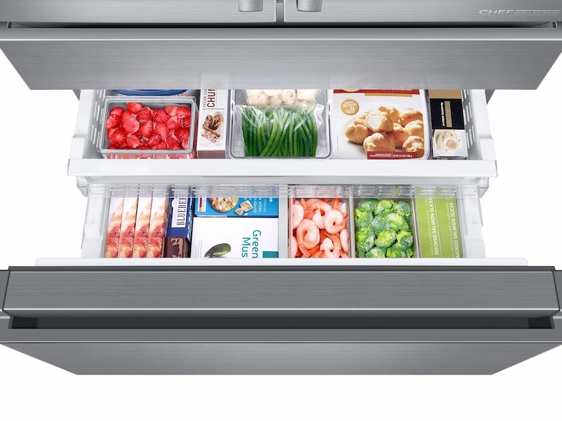 23 cu. ft. Counter Depth 4-Door French Door Freestanding Chef Collection Refrigerator RF23M8960S4AA