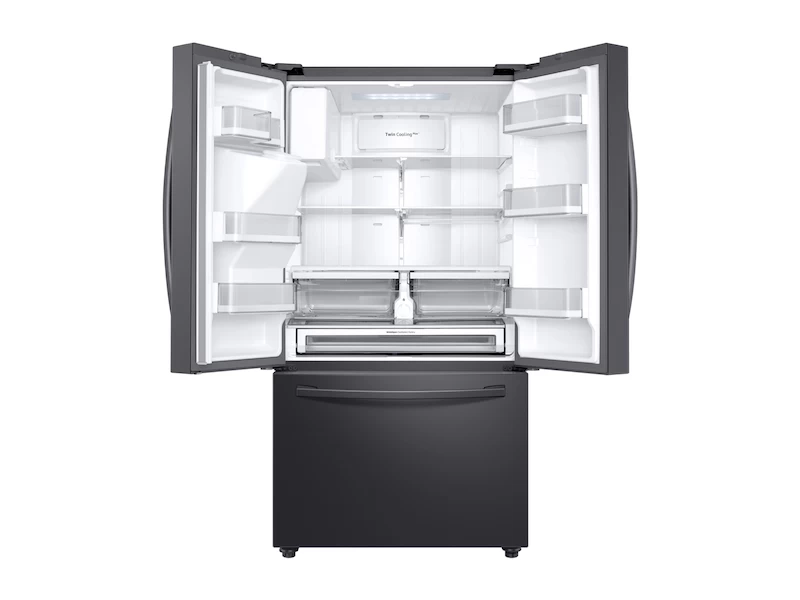 23 cu. ft. 3-Door French Door, Counter Depth Refrigerator with CoolSelect Pantry™ in Black Stainless Steel RF23R6201SGAA