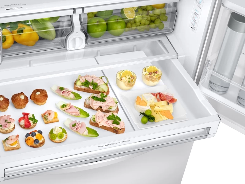 23 cu. ft. 3-Door French Door, Counter Depth Refrigerator with CoolSelect Pantry view 9
