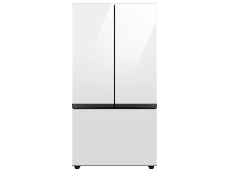 Bespoke 3-Door French Door Refrigerator (24 cu. ft.) with Beverage Center™ in Sunrise Yellow Glass BNDL1650309518422