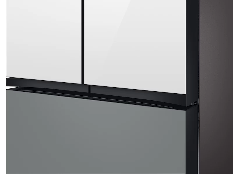 Bespoke 3-Door French Door Refrigerator (24 cu. ft.) – with Top Left and Family Hub Panel RF24BB69006M