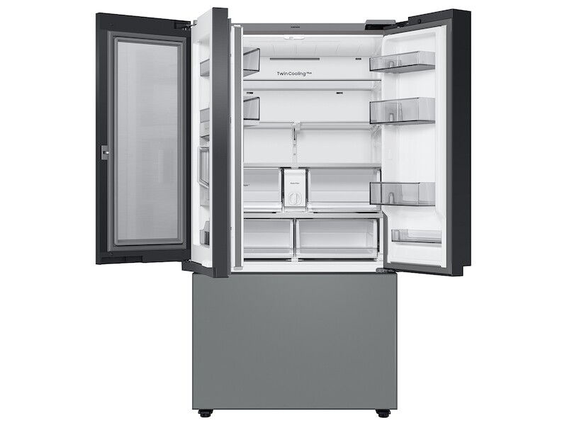 Bespoke 3-Door French Door Refrigerator (24 cu. ft.) – with Family Hub Panel RF24BB6900ACAA, product image 3 of 11