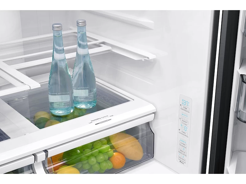 23 cu. ft. Counter Depth 4-Door French Door Refrigerator with FlexZone™ Drawer in Black Stainless Steel RF24R7201SGAA