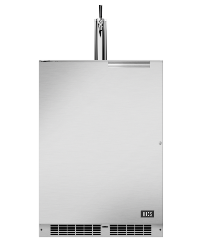 24" Single Tap Outdoor Beer Dispenser, Left Hinge RF24TL2
