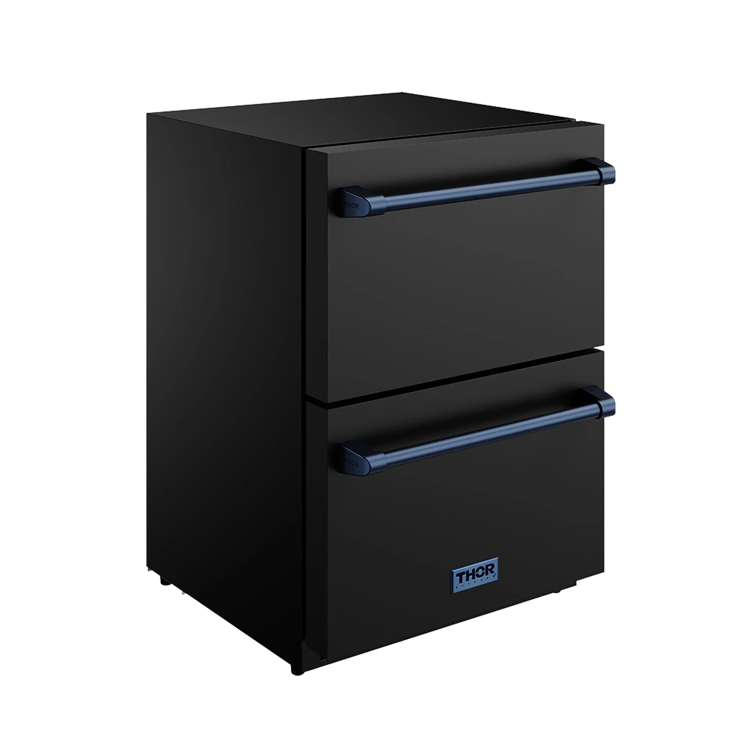 24" Undercounter Built-in Or Freestanding Drawer Refrigerator Black/blue Gordon Ramsay Series RF24UBBLU