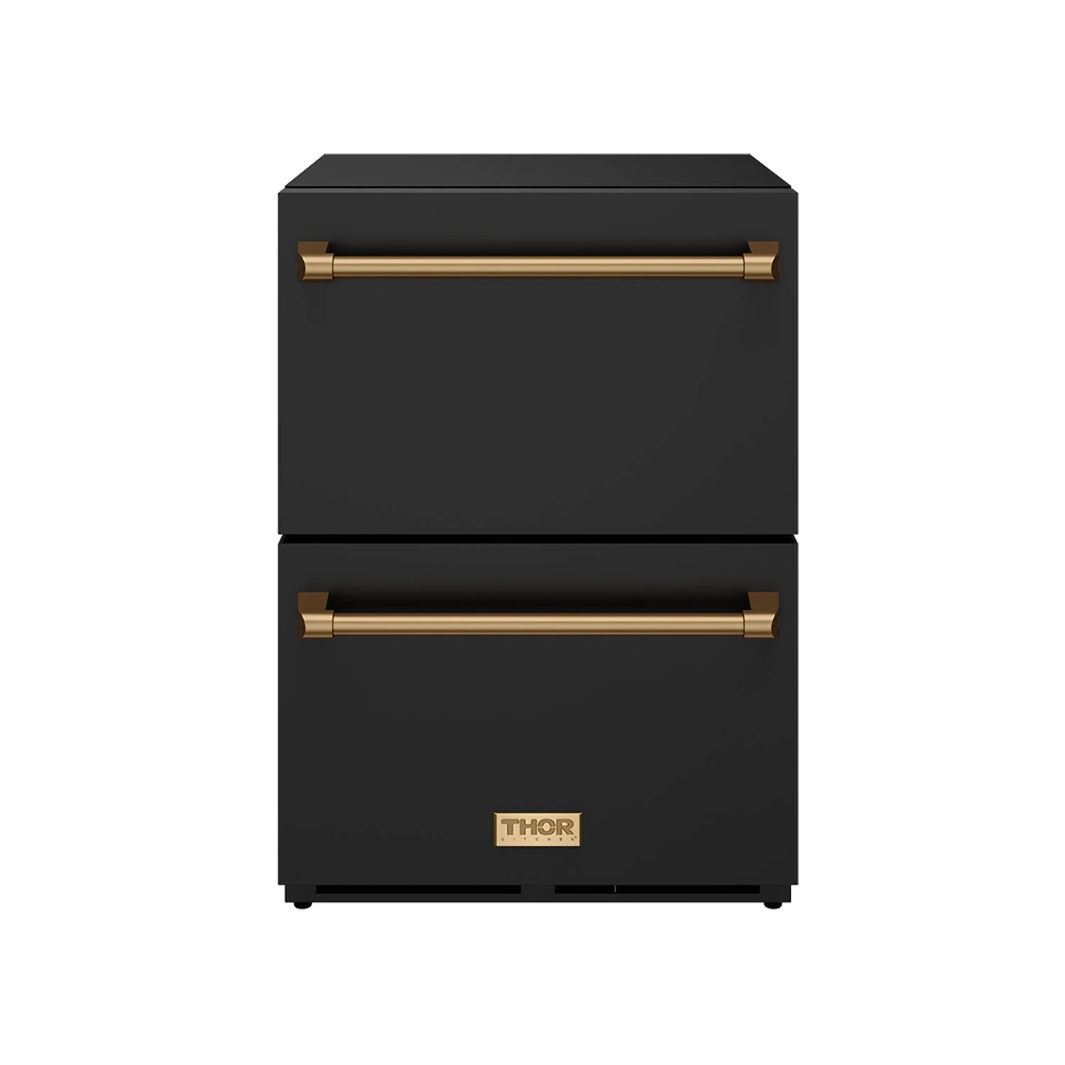 24" Undercounter Built-in Or Freestanding Drawer Refrigerator Black/bronze Gordon Ramsay Series RF24UBBRZ