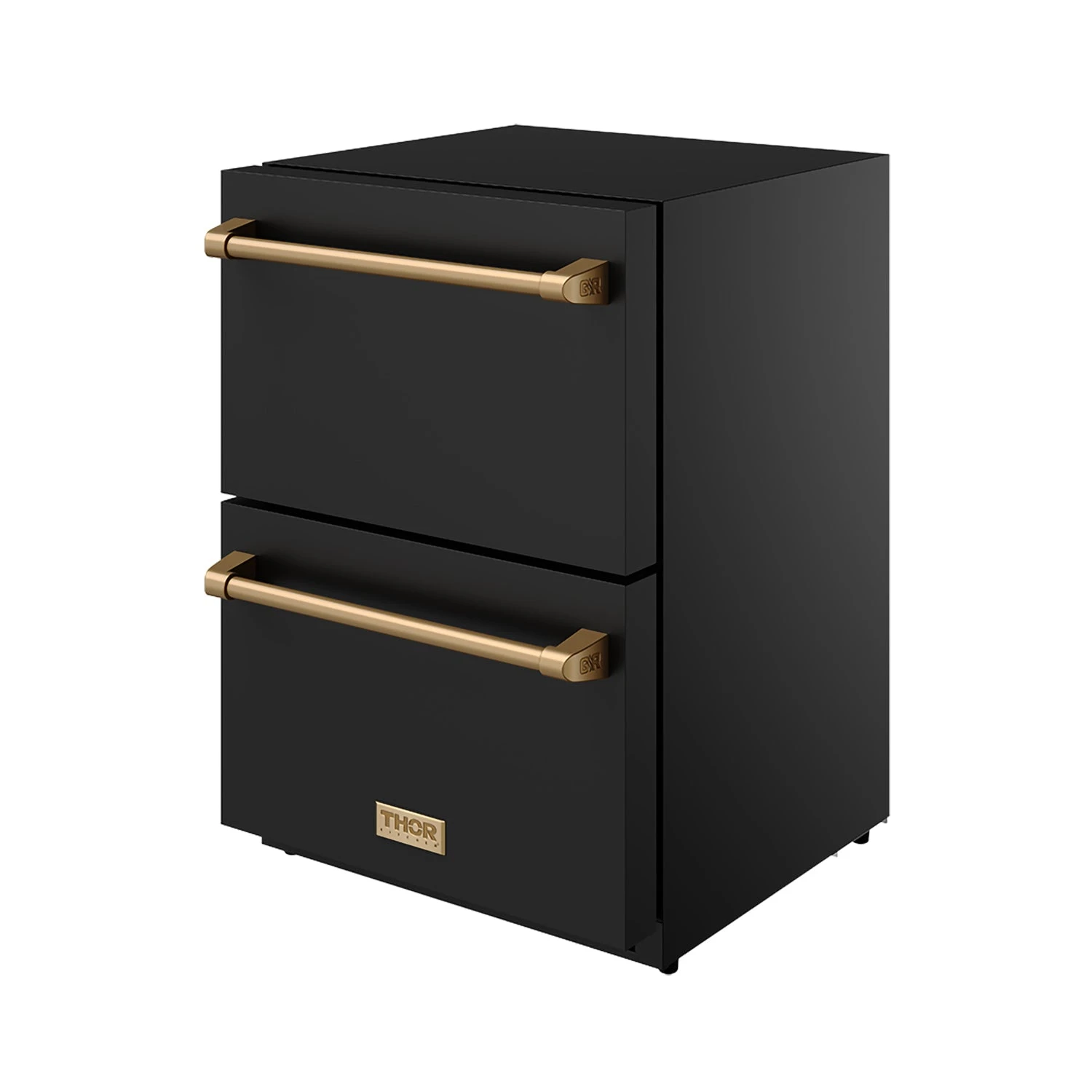 24" Undercounter Built-in Or Freestanding Drawer Refrigerator Black/bronze Gordon Ramsay Series RF24UBBRZ