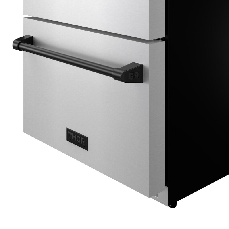 24 Inch Undercounter Built-in Or Freestanding Drawer Refrigerator Stainless Steel/black Gordon Ramsay Series RF24UBLK