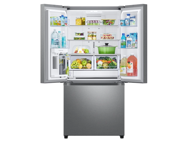 Bespoke AI 3-Door French Door 33" & Beverage Center™ | Dual Auto Ice Maker 25 cu.ft. RF25C5551SRAA