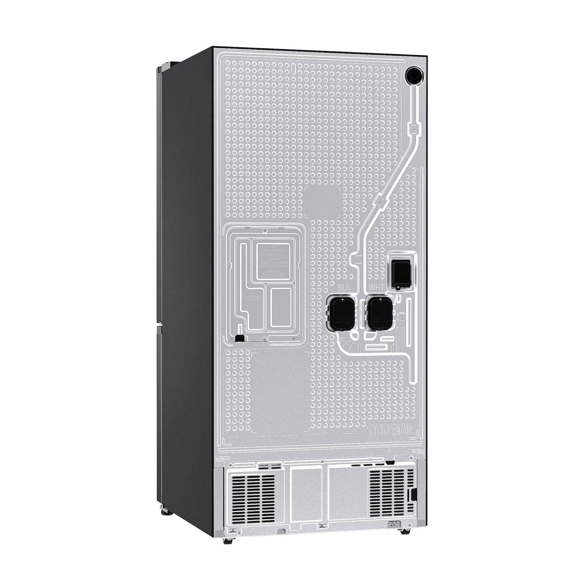 Bespoke AI 3-Door French Door Auto Ice Maker | All-Around Cooling 25 cu. ft. RF25C5A01SRAA