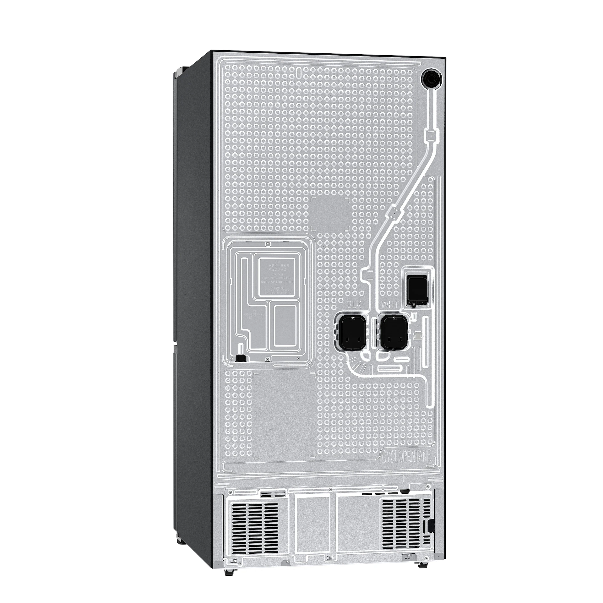 Bespoke AI 3-Door French Door Auto Ice Maker | All-Around Cooling 25 cu. ft. RF25C5A01SRAA