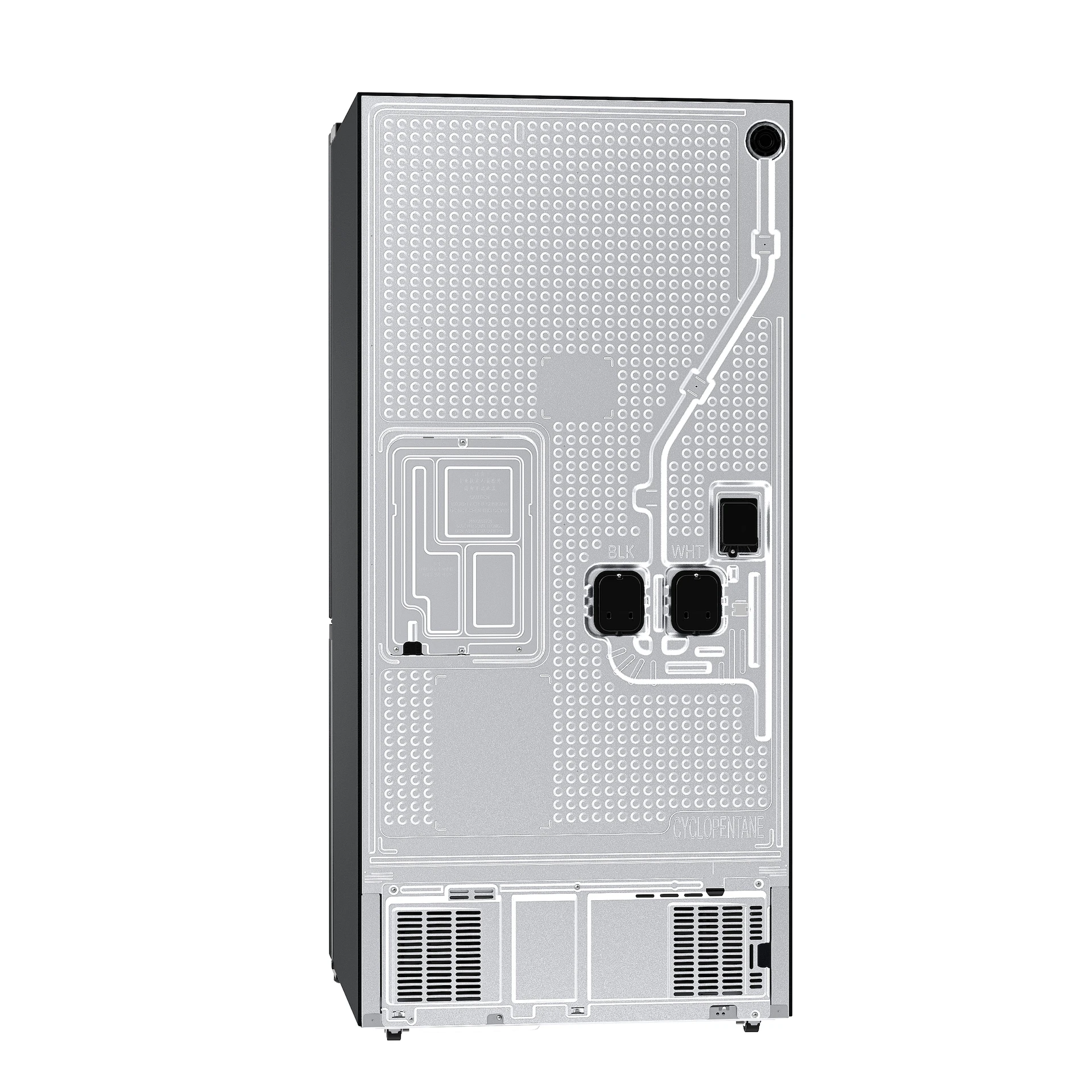 Bespoke AI 3-Door French Door Auto Ice Maker | All-Around Cooling 25 cu. ft. RF25C5A01SRAA