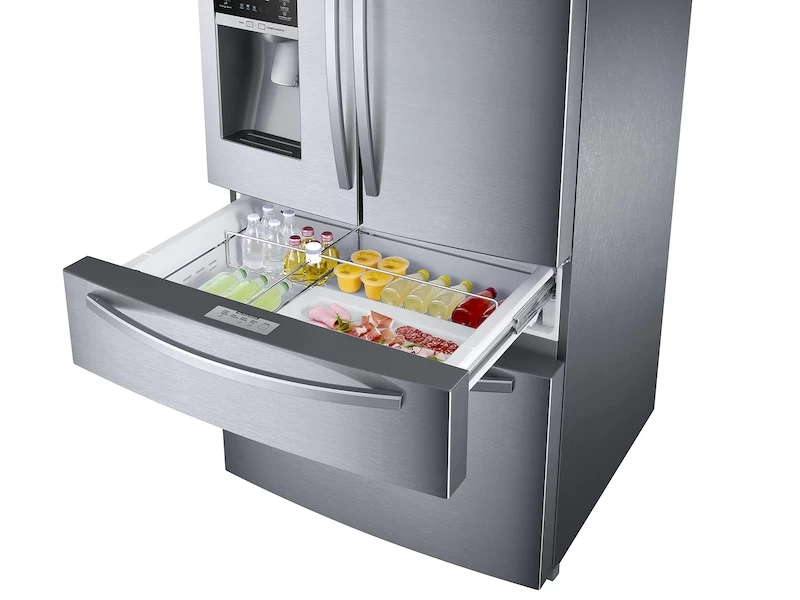 25 cu. ft. Large Capacity 4-Door French Door Refrigerator with External Water & Ice Dispenser RF25HMIDBSRAA