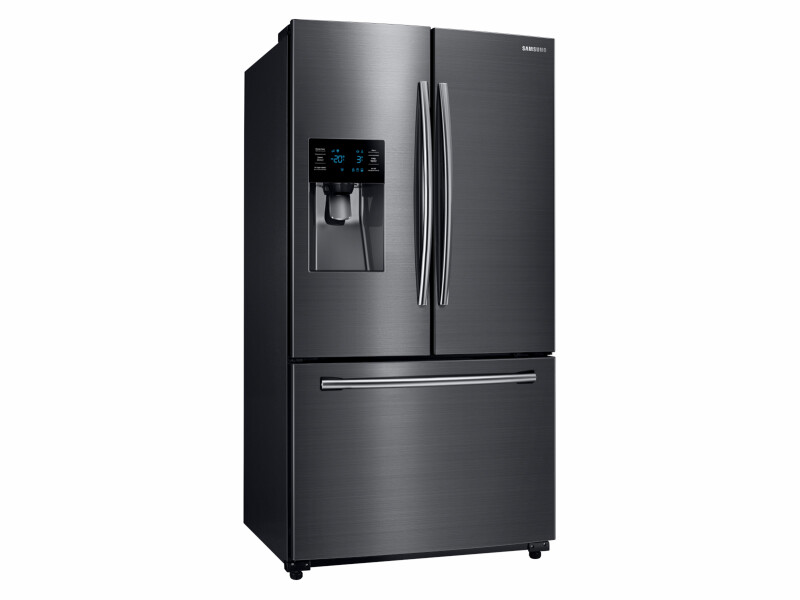 25 cu. ft. French Door Refrigerator with External Water & Ice Dispenser in Black Stainless Steel RF263BEAESG