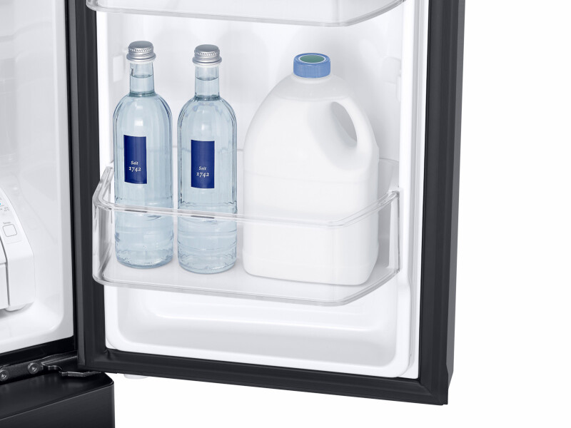 25 cu. ft. French Door Refrigerator with External Water & Ice Dispenser in Black Stainless Steel RF263BEAESG